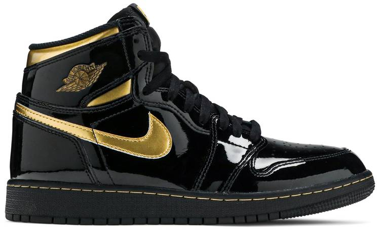 Air Jordan 1 Retro High OG GS Black Metallic Gold 575441-032